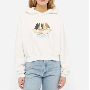 Fiorucci Off-White Angel Graphic Hoodie